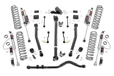Rough Country Suspension Systems - Rough Country 91744 3.5" M1R Lift Kit Adj Lower FR D/S for 24-26 Wrangler JL 2DR