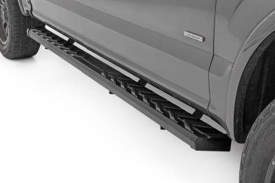 Rough Country Suspension Systems - Rough Country 41010A BA2 Side Step Bars for 15-26 Ford F150/F250/F350 Crew
