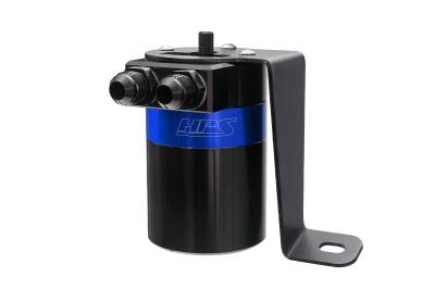 HPS Performance - HPS 860-008BL Aluminum Oil Catch Can Kit for 17-21 Subaru WRX STI 2.5L Turbo