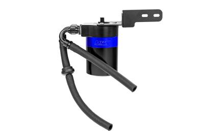 HPS Performance - HPS 860-002BL Aluminum Oil Catch Can Kit for 17-24 Honda Civic 24 Acura Integra