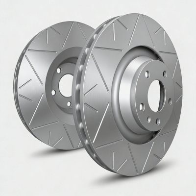 SP Performance - SP Performance V19-316-P Peak Silver Zinc Rear Brake Rotors 04-08 Acura TL