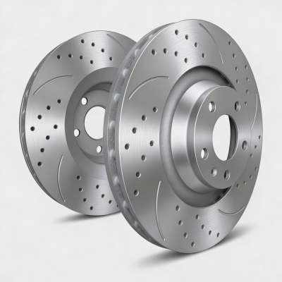 SP Performance - SP Perf. S30-6077-P Dbl-Drill/Slott Rear Rotors 18-24 Mitsubishi Eclipse Cross