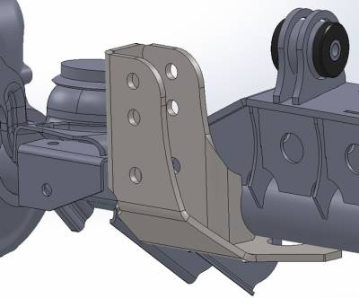 Artec Industries - Artec TJ3013 Raised Trackbar Bracket for 97-06 Jeep Wrangler TJ Front Axle