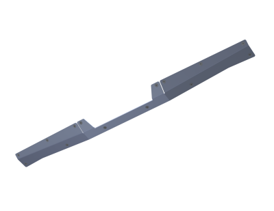 Artec Industries - Artec JT0217 Rear Bumper Center Skid Raw Aluminum for 07+ Jeep Wranger/Gladiator