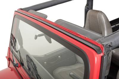 MasterTop - MasterTop 14700101 Black Windshield Channel for 76-81 Jeep CJ/95-87 Wrangler YJ