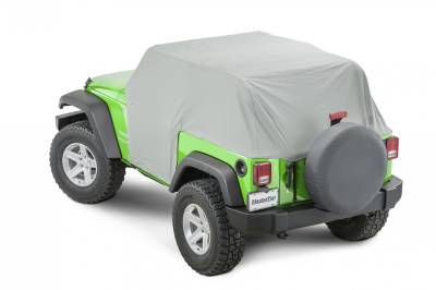 MasterTop - MasterTop 11110309 Full Door Cab Cover Gray Denim for 07-18 Jeep Wrangler JK 2DR
