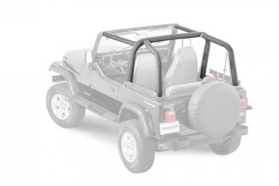MasterTop - MasterTop 12203115 Sport Bar Covers Black Denim for 92-95 Jeep Wrangler YJ
