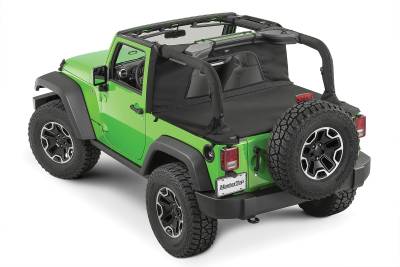 MasterTop - MasterTop 14450324 WindStopper Plus/Toneau Cover Combo for 07-18 Wrangler JK 2DR
