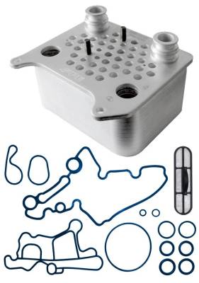 Pacific Performance Engineering - PPE 314030310 Heavy-Duty Oil Cooler w/Gasket Kit for 03-07 Ford 6.0L