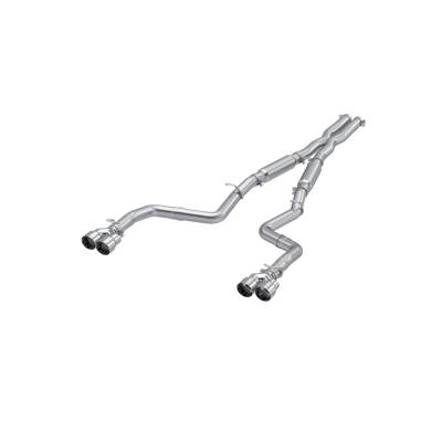 MBRP Exhaust - MBRP Exhaust S7115AL AL 3" Cat-Back Rear Exit w/Muffler for 15-16 Challenger RT
