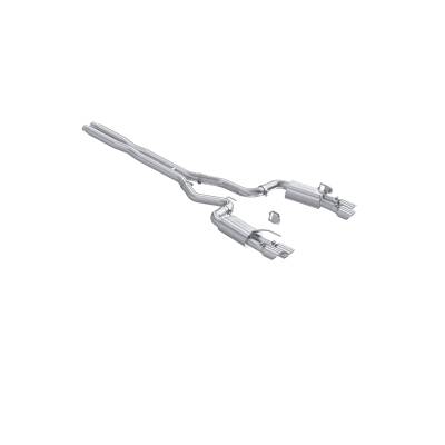 MBRP Exhaust - MBRP Exhaust S7280304 3" Cat-Back Dual Rear Exit Quad Tips Street Version T304