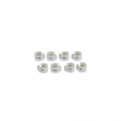 ACCEL - ACCEL 170018 Numbered Spark Plug Wire Markers 8mm/8.8mm Clip On