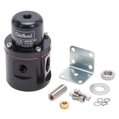Edelbrock - Edelbrock 174133 Carbureted Adjustable Bypass Fuel Pressure Regulator 160GPH Blk