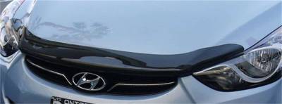 EGR - EGR 306391 Superguard Hood Guard Bugdeflector Smoke for 11-15 Elantra