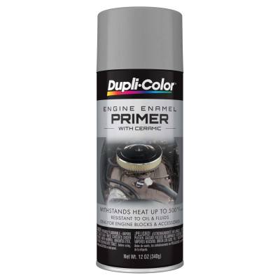 Duplicolor Paint - Dupli-Color Paint DE1612 Engine Paint w/Ceramic Gray Primer 12oz