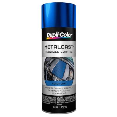 Duplicolor Paint - Dupli-Color Paint MC201 Metalcast Spray Paint Blue Anodized Coating 11oz Can