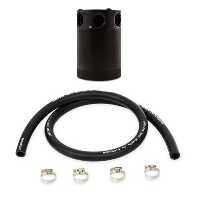 Mishimoto - Mishimoto MMBCC-CBTHR-BK Mishimoto Compact Baffled Oil Catch Can 3-Port