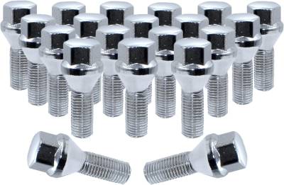 Coyote Premium Wheel Accessories - Coyote Wheel Accessories 84K549-24 Lug Pack Acorn Seat Bolt 17mm M12x1.25 x 24mm