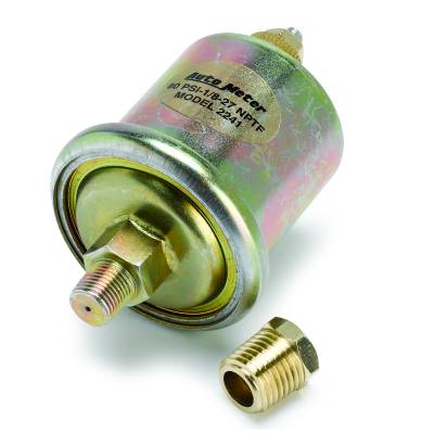 AutoMeter - AutoMeter 2241 Short Sweep Electric Oil Pressure Sensor 80Psi 1/8" NPT Male