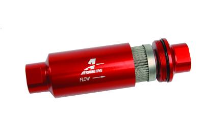 Aeromotive Fuel System - Aeromotive 12304 100 Micron Fuel Filter ORB-10 Red