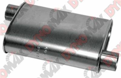Dynomax - Dynomax 17696 Thrush Turbo Muffler 2.5" In 2.5" Out Offset/Offset