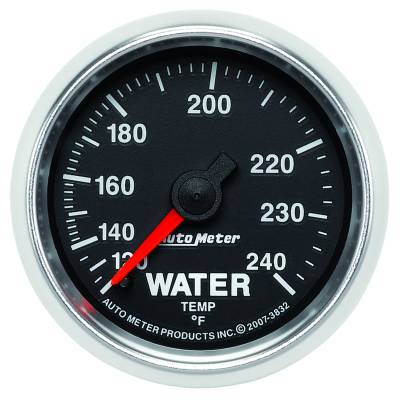 AutoMeter - AutoMeter 3832 GS Mechanical Water Temperature Gauge 120-240°F/6' 2-1/16"