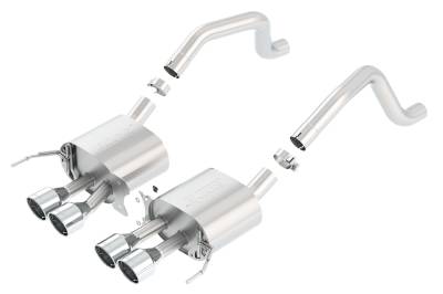 Borla - Borla 11908 S-Type Axle-Back Exhaust Quad Center RR Exit for 15-19 Corvette 6.2