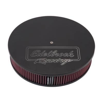 Edelbrock - Edelbrock 41613 Victor Series Round Air Cleaner 14" Diam w/3" Element Black