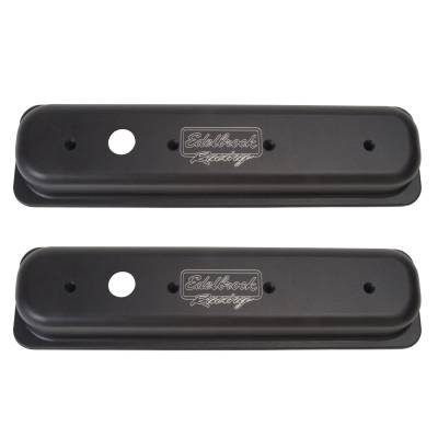 Edelbrock - Edelbrock 41723 Victor Series Valve Covers for Chevy 262-400 1986-95 centerbolt