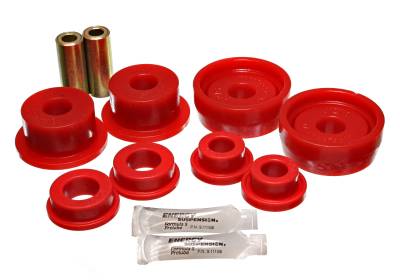 Energy Suspension - Energy Suspension 16.3102R Control Arm Bushing Set Rear Polyurethane Red