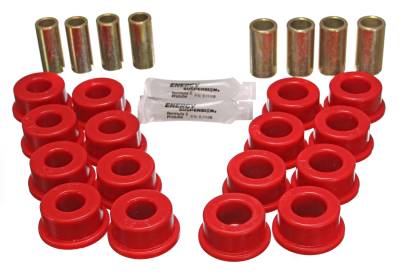 Energy Suspension - Energy Suspension 3.3145R Control Arm Bushing Set Rear Polyurethane Red