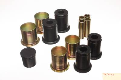 Energy Suspension - Energy Suspension 3.3121G Control Arm Bushing Set Polyurethane Black