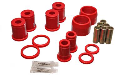 Energy Suspension - Energy Suspension 3.3148R Control Arm Bushing Set Rear Polyurethane Red