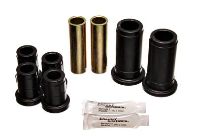 Energy Suspension - Energy Suspension 5.3106G Front/Rear Polyurethane Control Arm Bushing Set Black