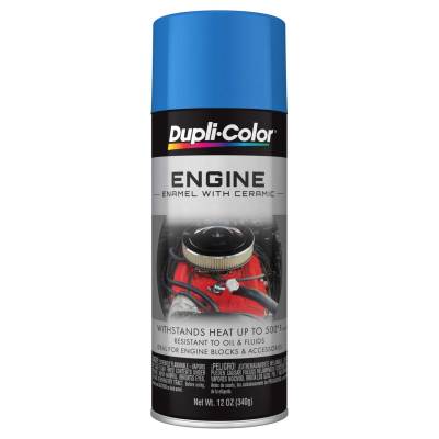Duplicolor Paint - Dupli-Color Paint DE1631 Engine Paint w/Ceramic Chrysler Blue 12oz Aerosol Can