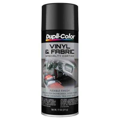 Duplicolor Paint - Dupli-Color Paint HVP104 Gloss Black Vinyl & Fabric Spray 11oz