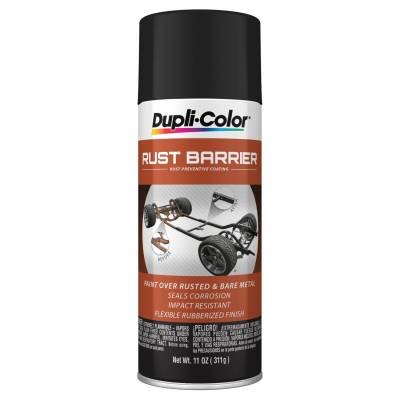 Duplicolor Paint - Dupli-Color Paint RBA100 Rust Barrier 11oz Flat Black Spray Paint