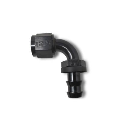 Russell - Russell 624163 Twist-Lok Hose End 90-DEG End Black -06AN