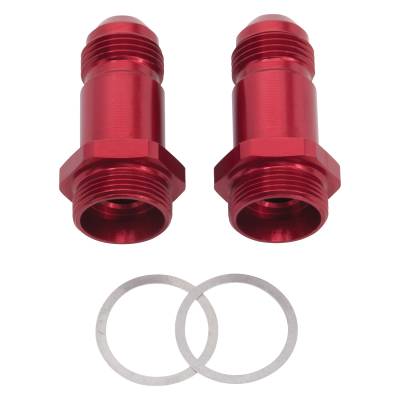 Russell - Russell 640210 8AN Holley Dual Feed 750 To Dominator 1350 Carb 2" Red Pair