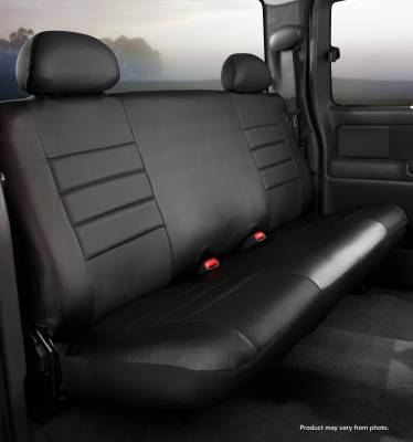 FIA - FIA SL62-40 BLK/BLK SL REAR Bench Seat Cover for 10-18 RAM 2500/3500/11-24 1500