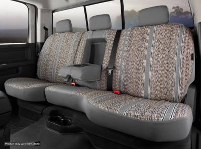 FIA - FIA TR48-2 GRAY TR FRONT 60/40 Seat Cover Chevy/GMC SILVERADO/SIERRA 95-98