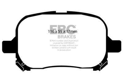 EBC Brakes - EBC Brakes DP31133C Redstuff Ceramic Low Dust Brake Pads