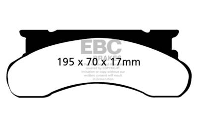 EBC Brakes - EBC Brakes DP61258 6000 Series Greenstuff Truck/SUV Brakes Disc Pads