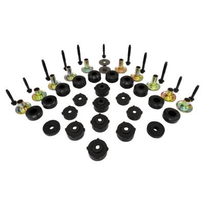 Crown Automotive Jeep Replacement - Crown Automotive 52002723MK Body Mount Master Kit for 87-95 Jeep Wrangler YJ