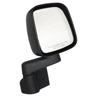 Crown Automotive Jeep Replacement - Crown Automotive 55395060AB Door Mirror & Arm for Jeep Wrangler YJ