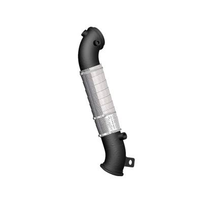 MBRP Exhaust - MBRP Exhaust GMCA427 Black 3" Armor Lite Downpipe 11-15 Silverado/Sierra 2500HD