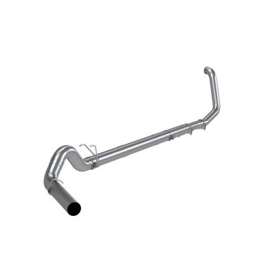 MBRP Exhaust - MBRP Exhaust S62220PLM AL 5" Turbo Back One Side Exit w/o Muffler 99-03 F250/350