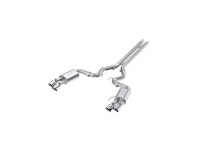MBRP Exhaust - MBRP Exhaust S7205304 T304 3" Cat-Back Dual Exit w/Muffler 18-23 Mustang GT
