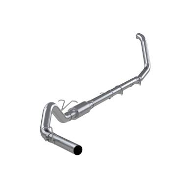 MBRP Exhaust - MBRP Exhaust S6200P AL 4" Turbo Back Single Side Exit w/Muffler 99-03 F250/F350
