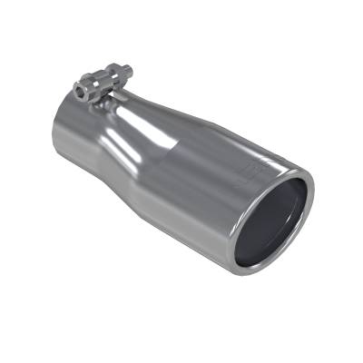 MBRP Exhaust - MBRP Exhaust T5116 T304 SS 2.5" Inlet Single Wall Rolled End 3.75" Outlet Tip
